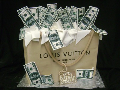louis vuitton money cake topper decorations for birthday